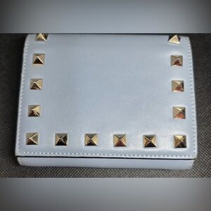 Valentino Garavani Studded Wallet With COA BOX INCLUDED blue